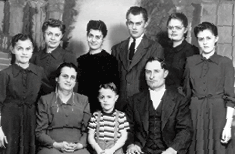 Sylvan and Pearl Rupp family photo, circa 1948.