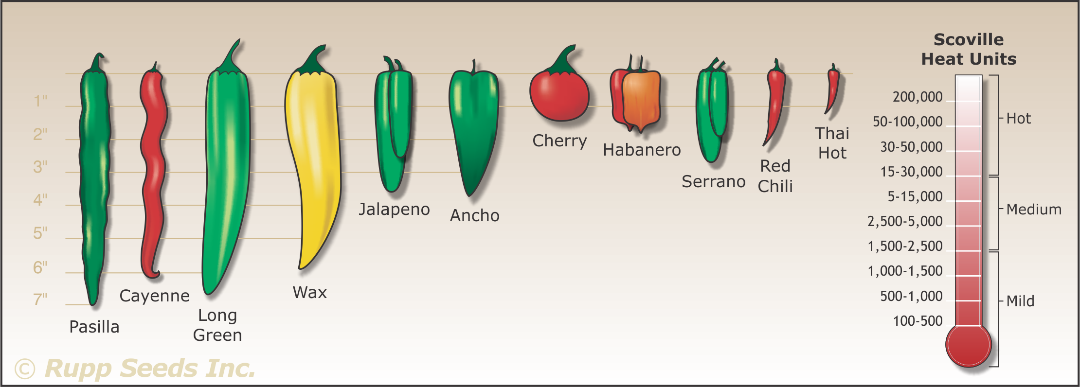 Hot Peppers Chart
