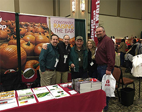 Rupp Seeds booth at the Mid-Atlantic Vegetable Show in Hershey, PA